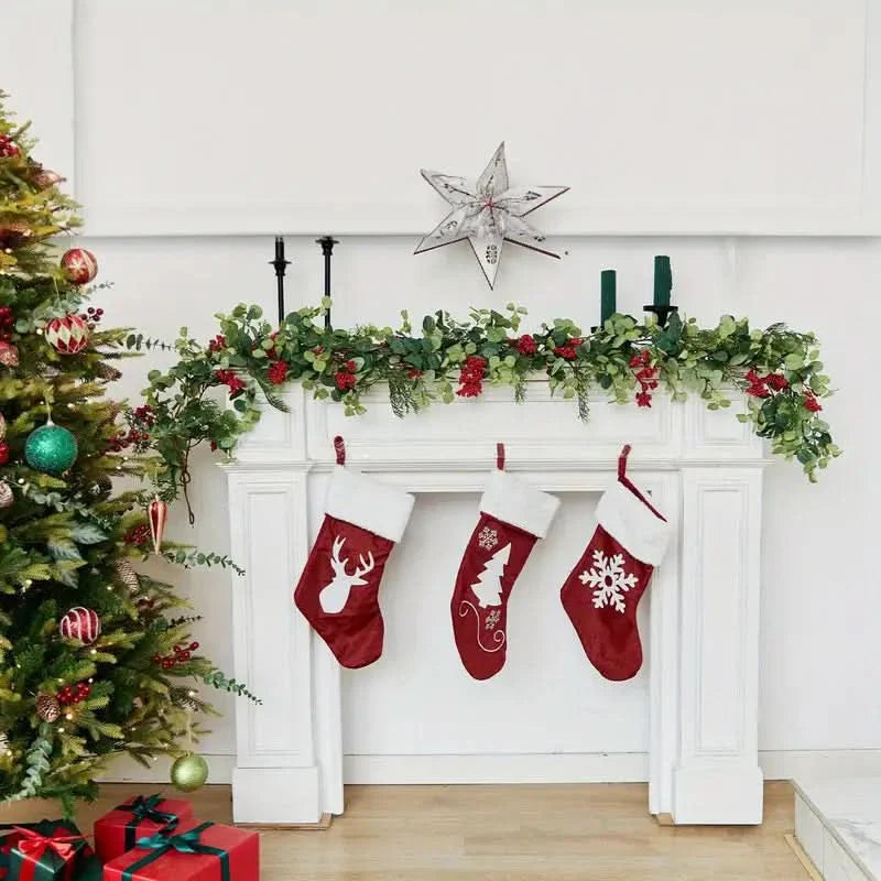 Festão de Natal Realista Decorado