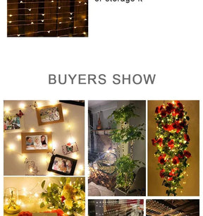 Luzes de Fadas Natalinas à Prova d'Água – Encanto e Magia